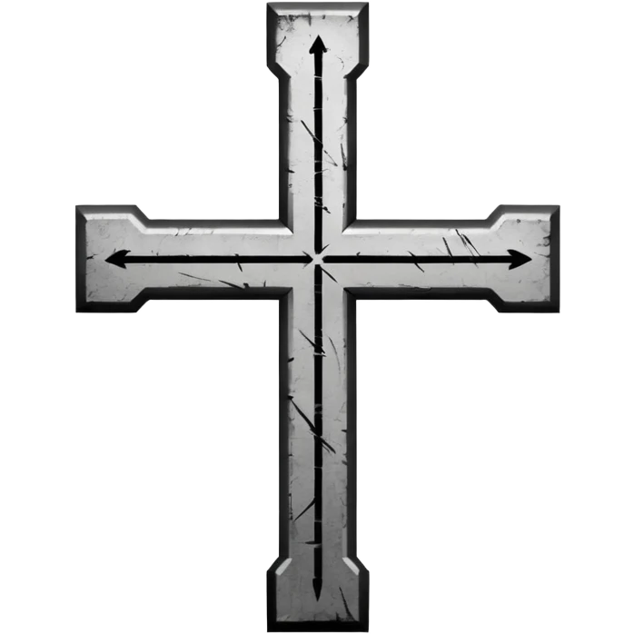 It's a cross but crossed out from down emoji