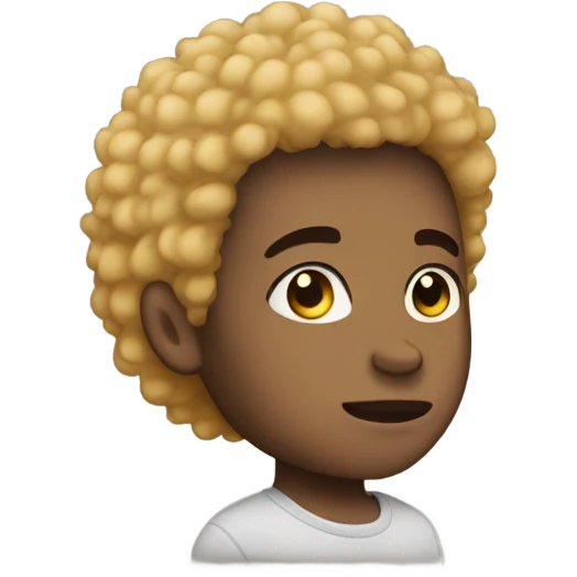 Light skin boy with short Afro  emoji