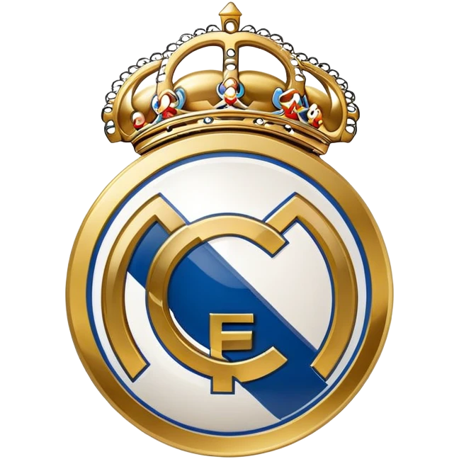 real madrid logo with crying emjoi emoji