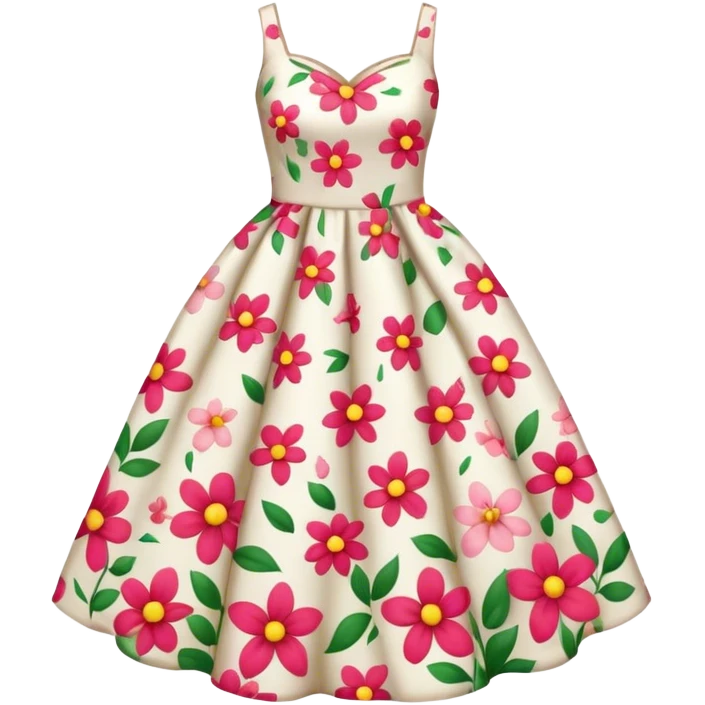 dress with flowers all over emoji