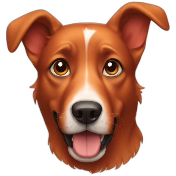Red dog emoji