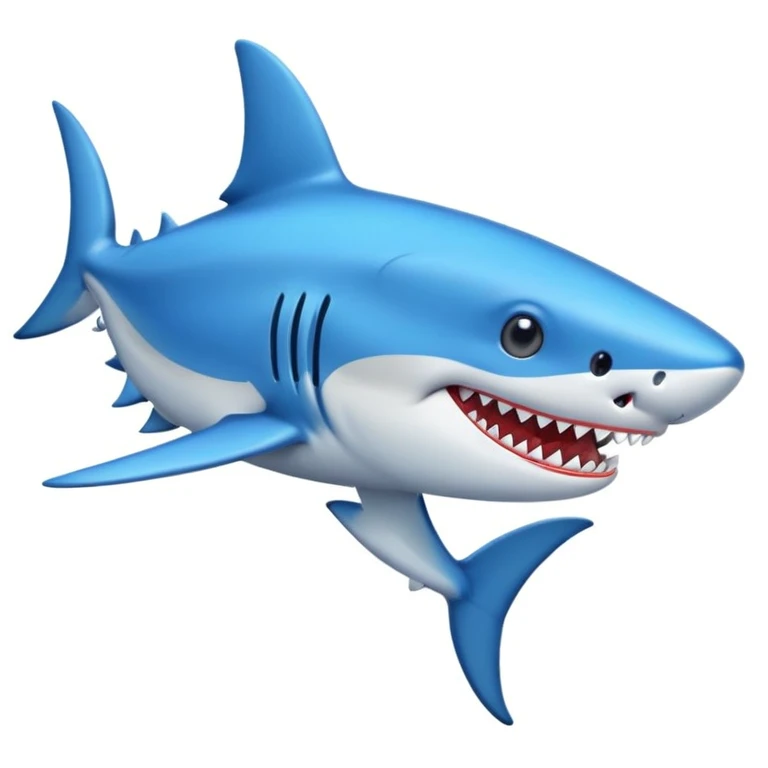 Tiburón con tenis azules emoji