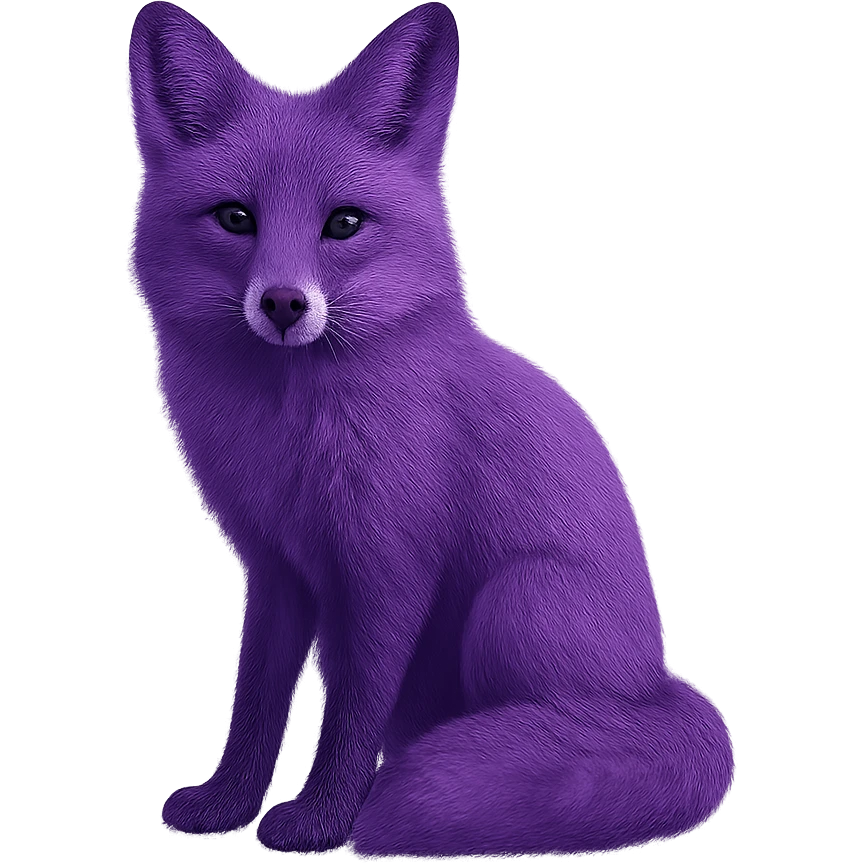 purple fox emoji
