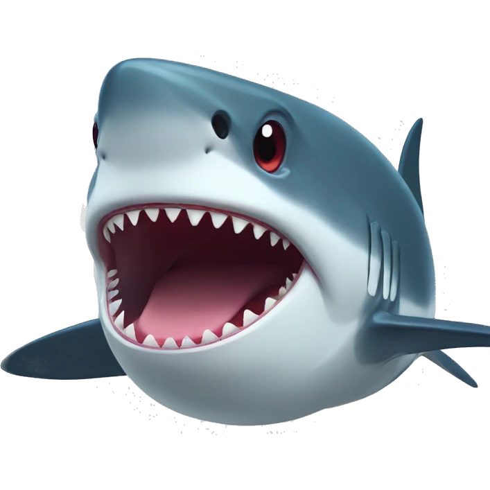 open mouth shark emoji