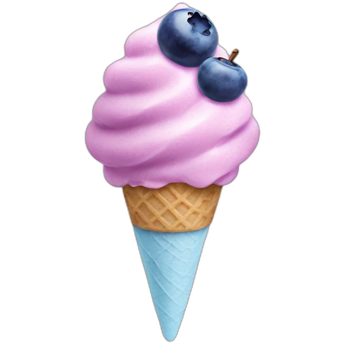 blueberry icecream emoji