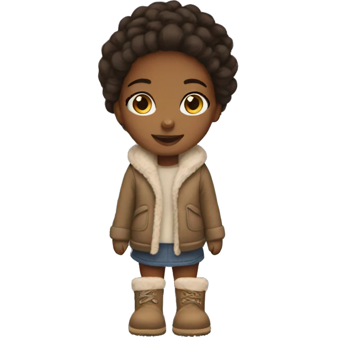 Cute girl wearing uggs emoji