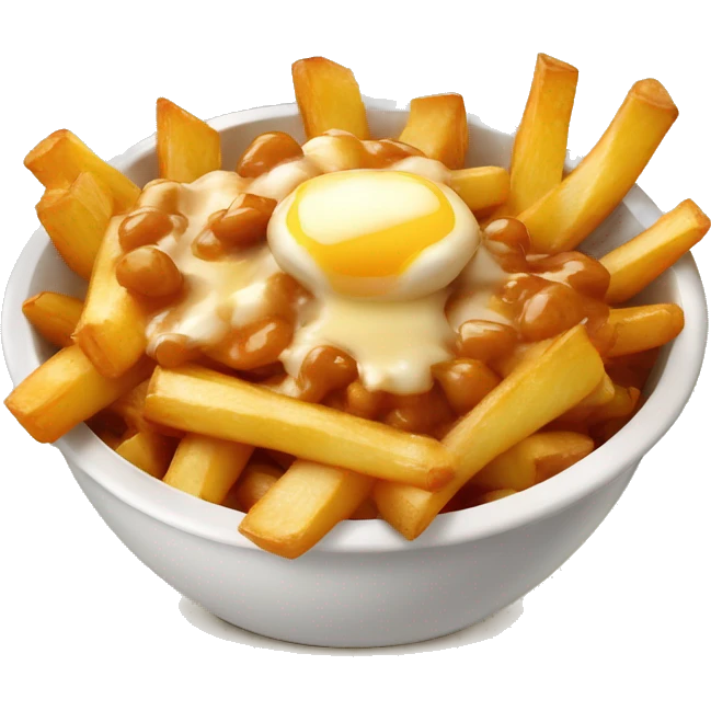 poutine qui mange une poutine emoji