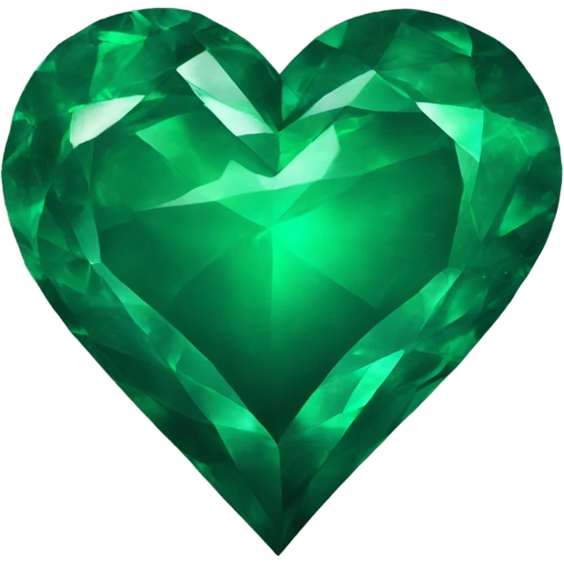 emerald green heart emoji