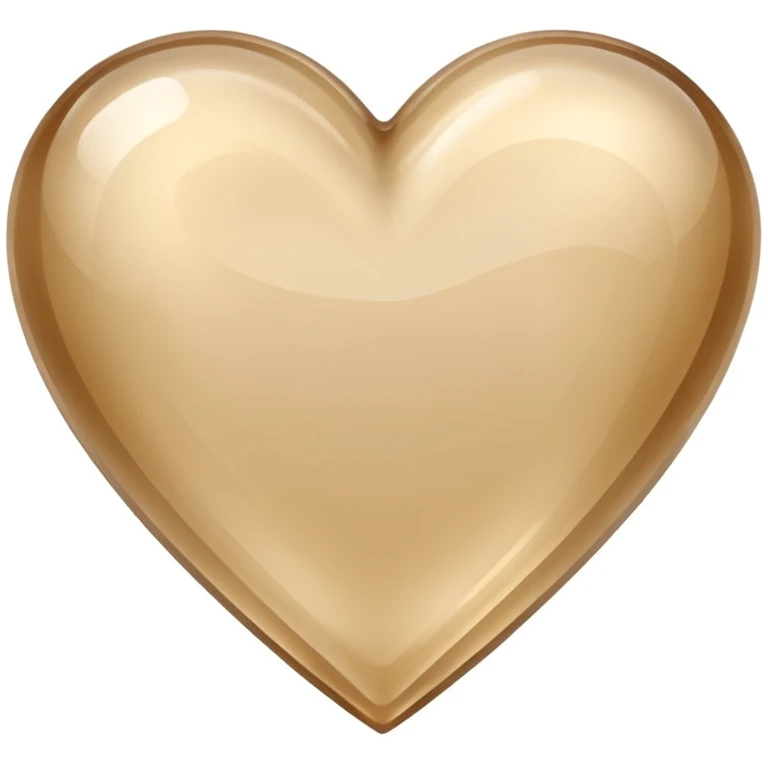 beige quartz heart  emoji