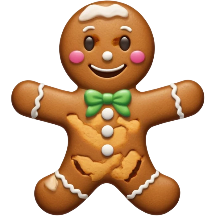 gingerbread man emoji
