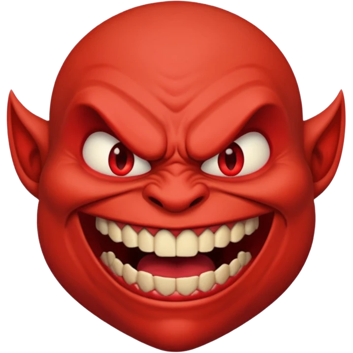 evil laugh, angry face emoji