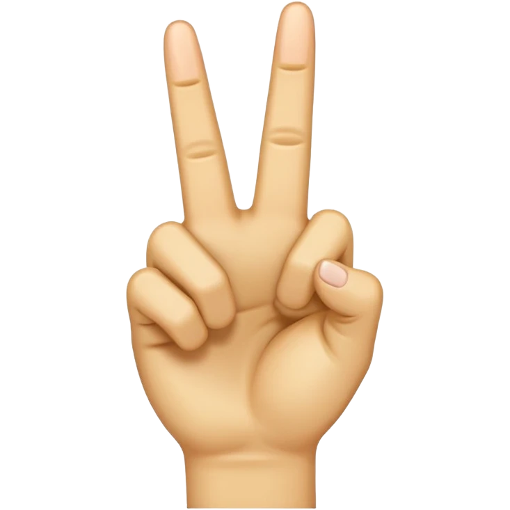 I want a emoji with middle finger bend towards emoji