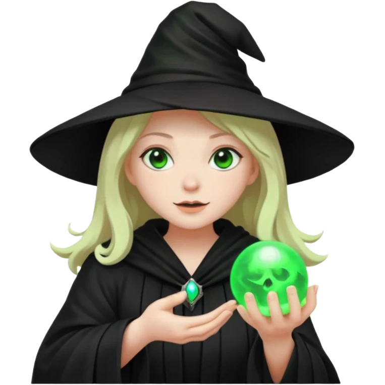 Witch casting spells emoji