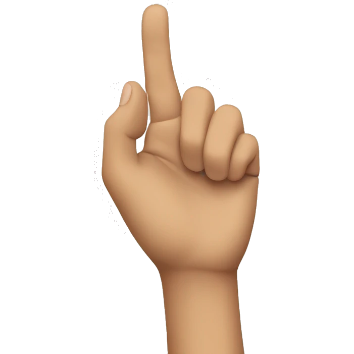 L form with the hand emoji