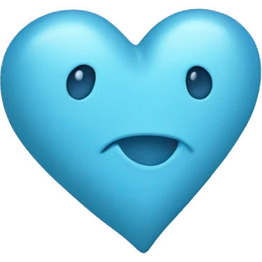A Light Blue Heart emoji