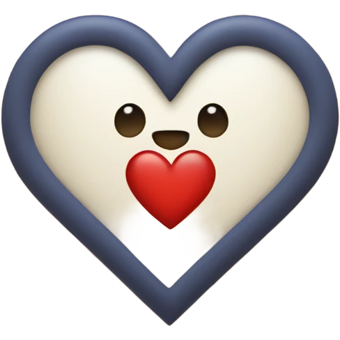 A heart with a “A” in the middle emoji