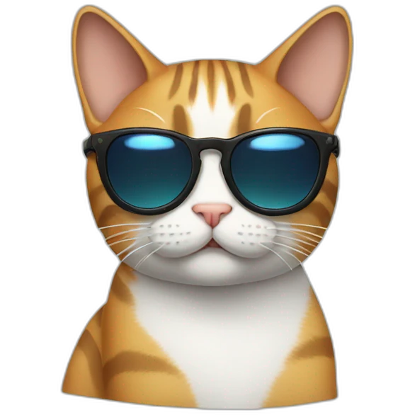 Cat with sunglasses emoji