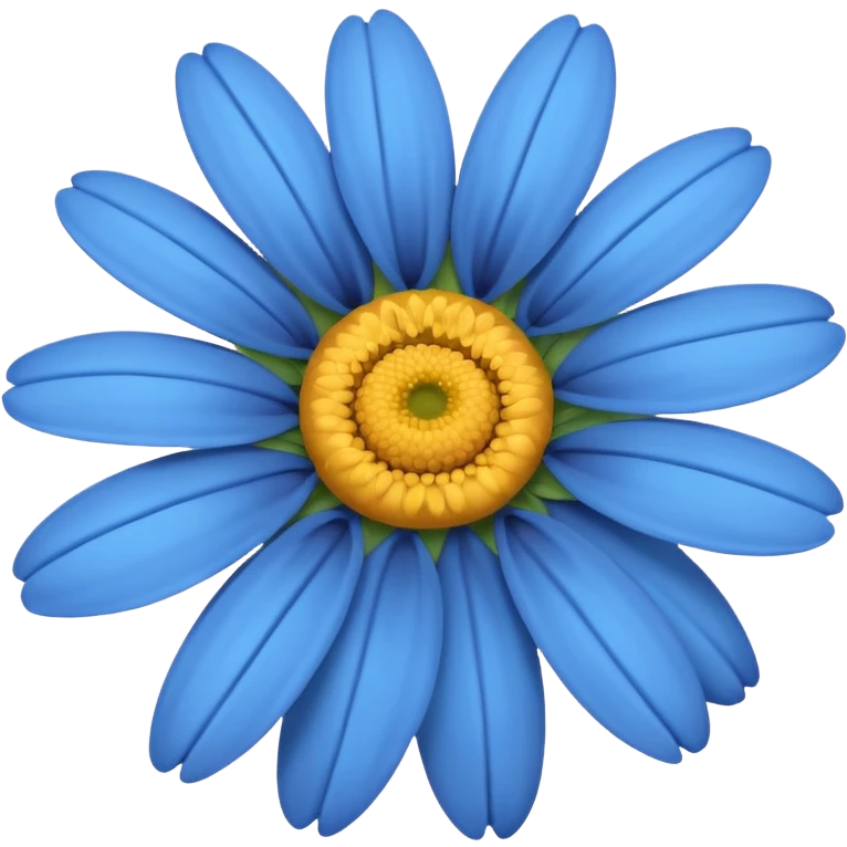 blue daisy emoji