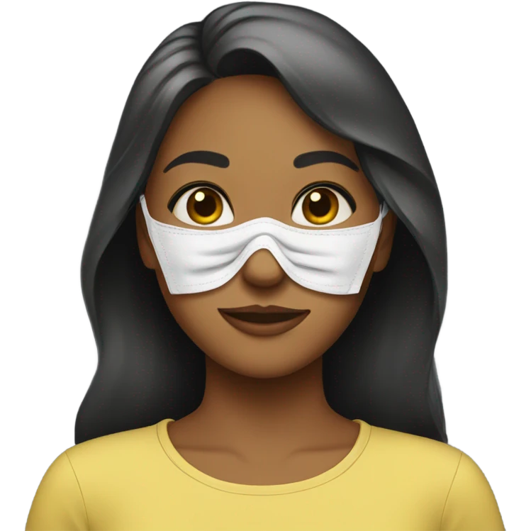 Clean girl with mask  emoji