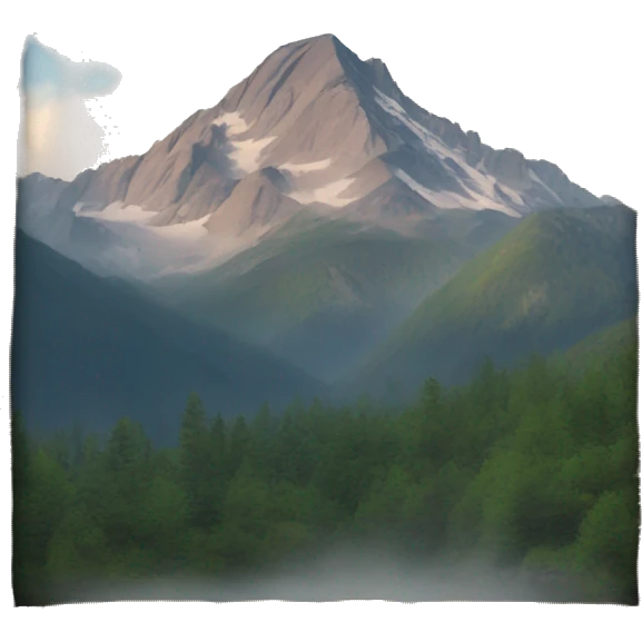 a photo frame of a mountain  emoji