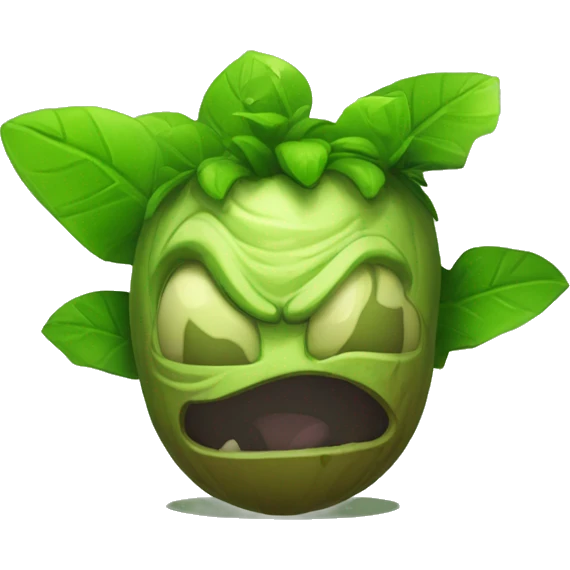 Lanzaguisantes del juego plantas contra zombies emoji
