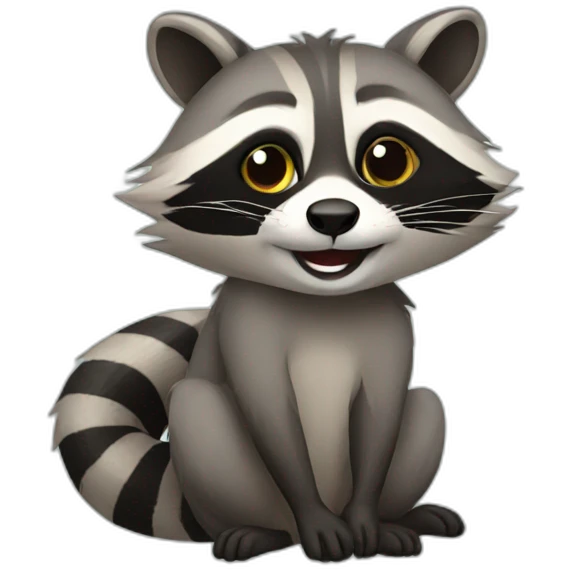 Raccoon emoji