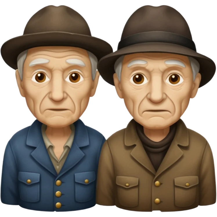 two old robbers only face emoji
