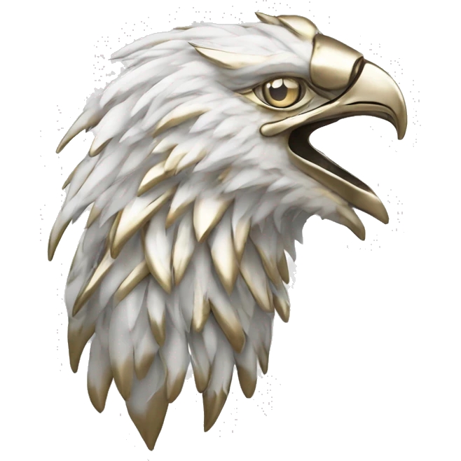 White Gold Gold colorPhoenix Head emoji
