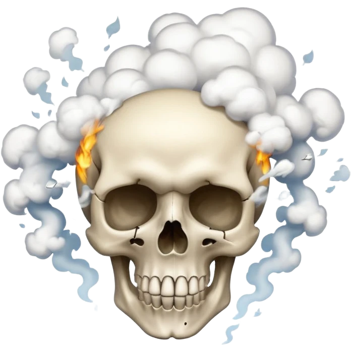 Skull explotion emoji