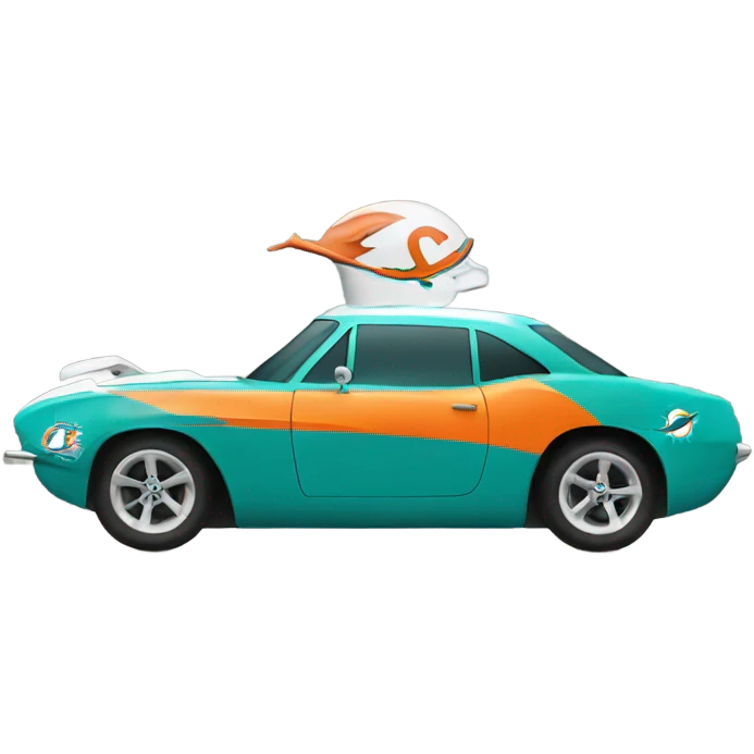 Miami dolphins car emoji