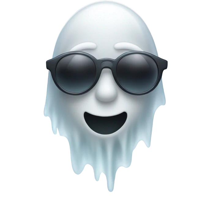 Ghost with sunglasses emoji