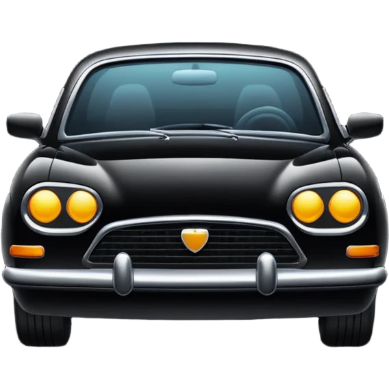 Black car escort emoji