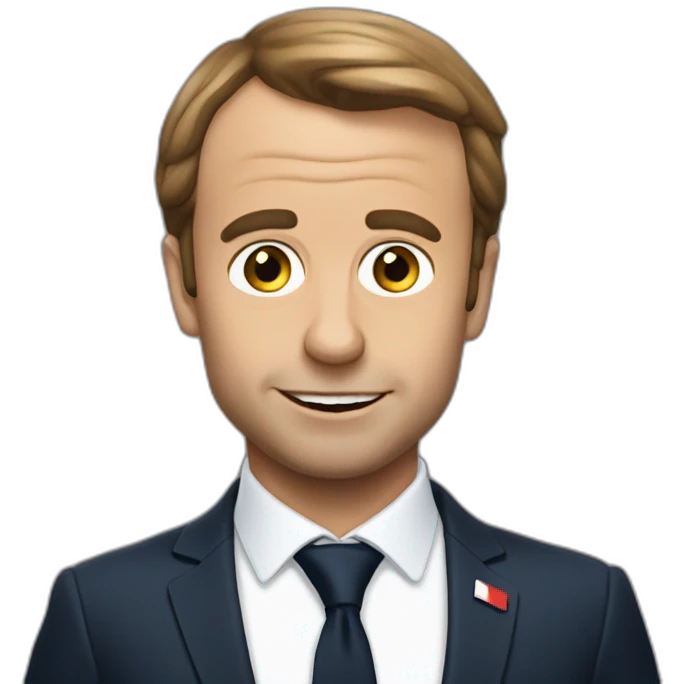 Macron qui fait caca emoji
