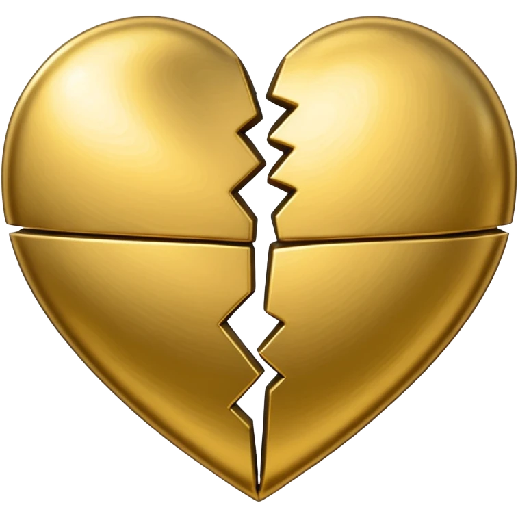 divided heart sticked together emoji