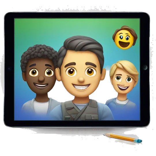 ipad generation 6 with apps and pencil emoji