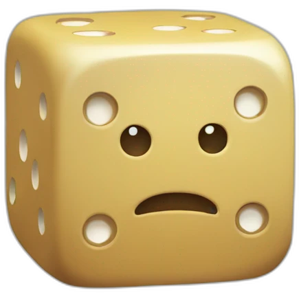 meeple who play with dices emoji
