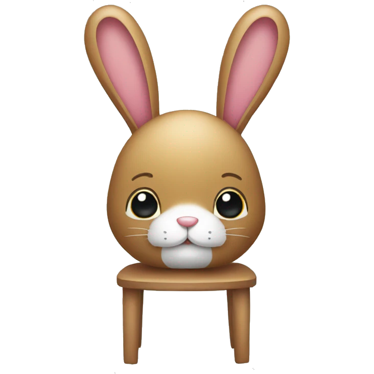 Bunnie sit on chair emoji