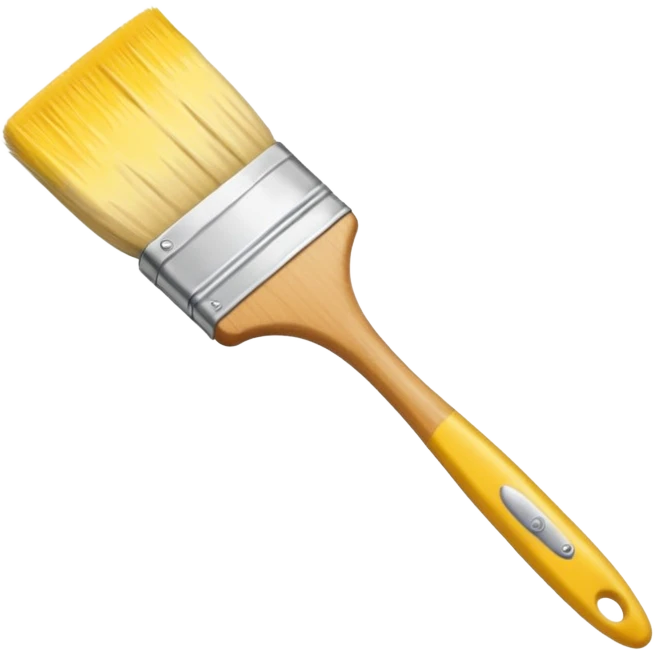 yellow brush emoji