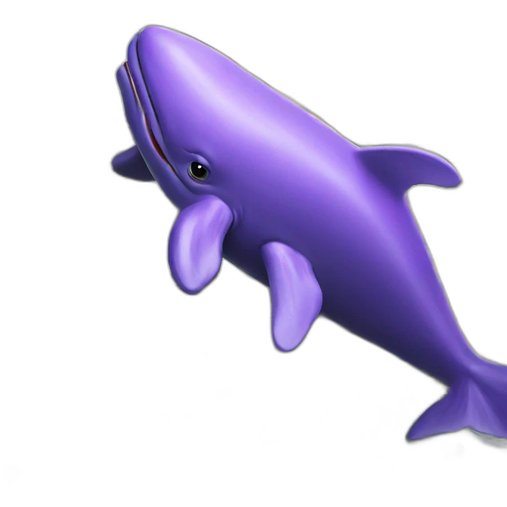 purple whale on money emoji