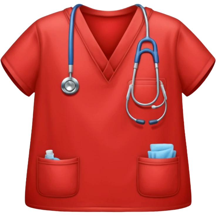 med scrub red emoji