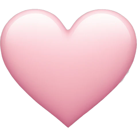 delicate pink heart emoji