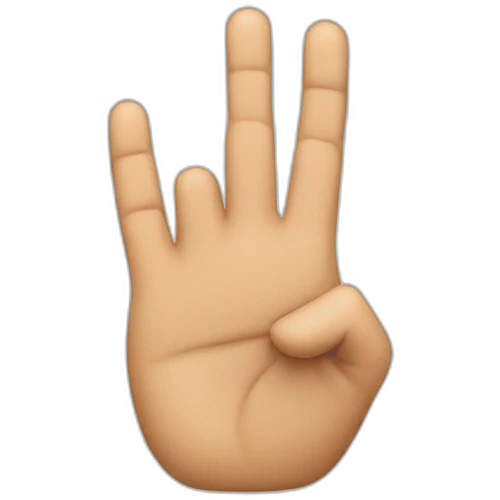 Finger pointed upwards with sudarshan chakra emoji