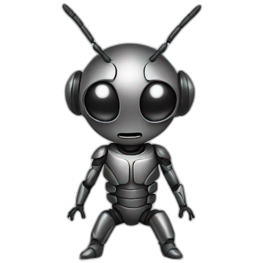 ant in a metal suit emoji
