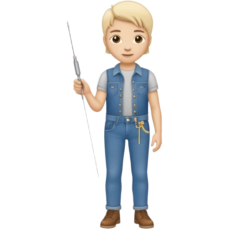 a creative clothing maker with a jeans  emoji