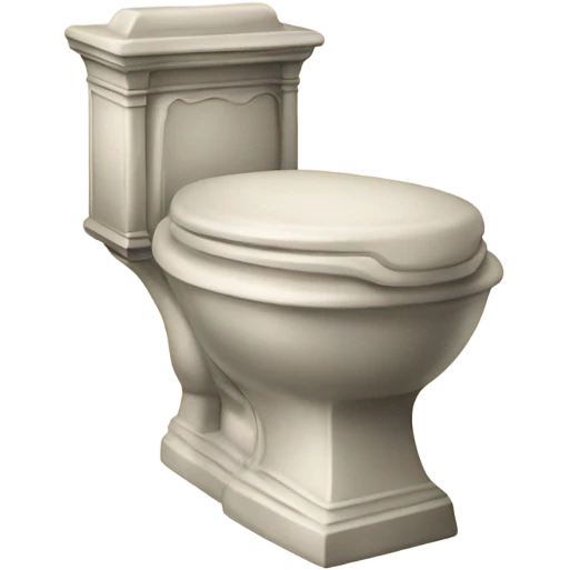 Victorian toilet emoji
