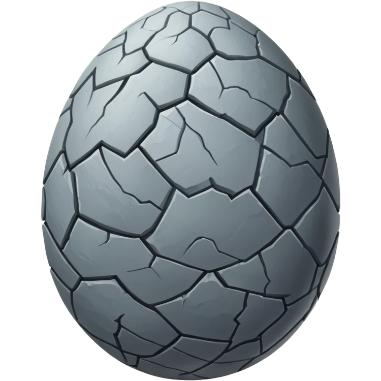 grey dragon egg with a visible crack emoji