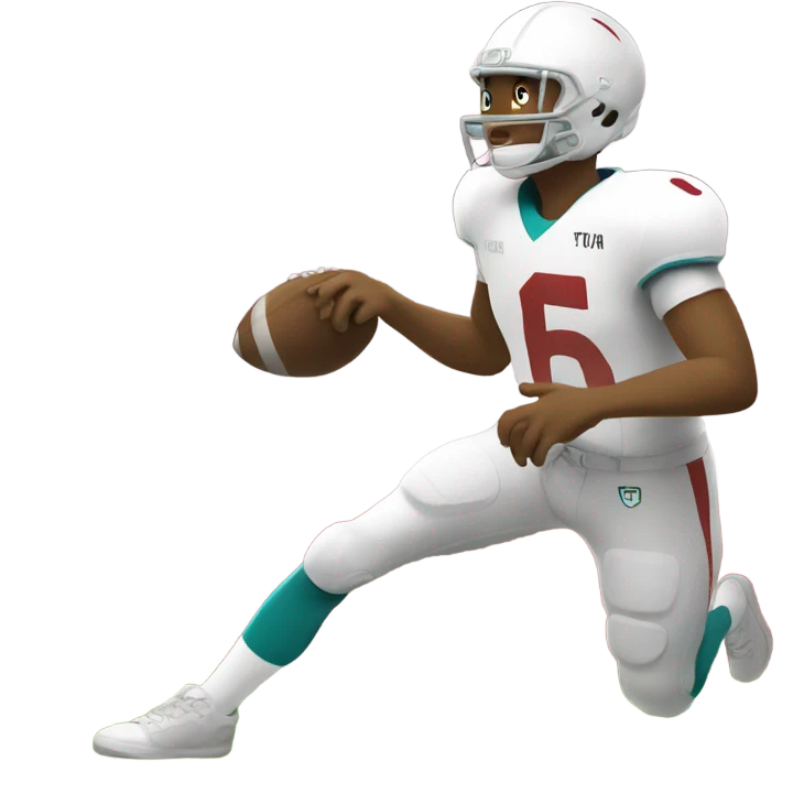 Tua throwing football emoji