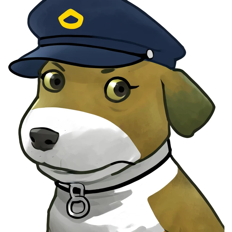Dog with casquette  emoji