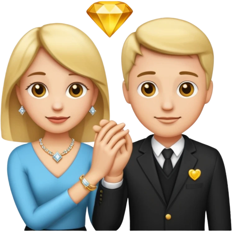 Aesthetic Engagement couple ring emoji emoji