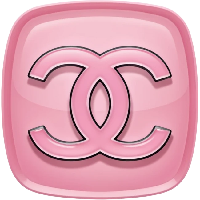 light pink chanel logo emoji